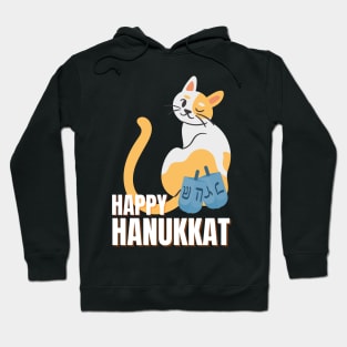 Hanukkah Cat Happy Hanukkat Hoodie